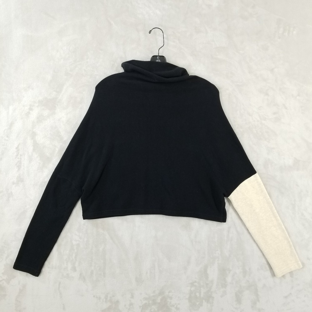Neirami Sweater Women S Black White Long Sleeve Crop Oversized‎ Pullover Italy